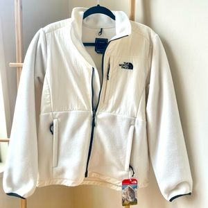 Gardenia White NWT The North Face Denali Jacket - Black Trim